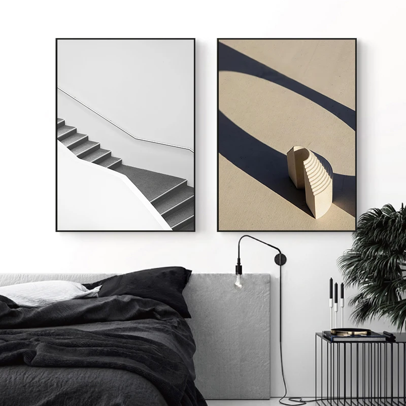 

Modern Black and white Minimalist Line Wall Art Canvas painting posters Prints Painting Pictures for Living Room Bedroom Decor