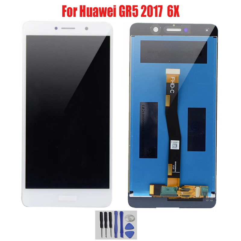 ЖК дисплей с дигитайзером сенсорного экрана для Huawei GR5 2017 Honor 6X в сборе рамкой