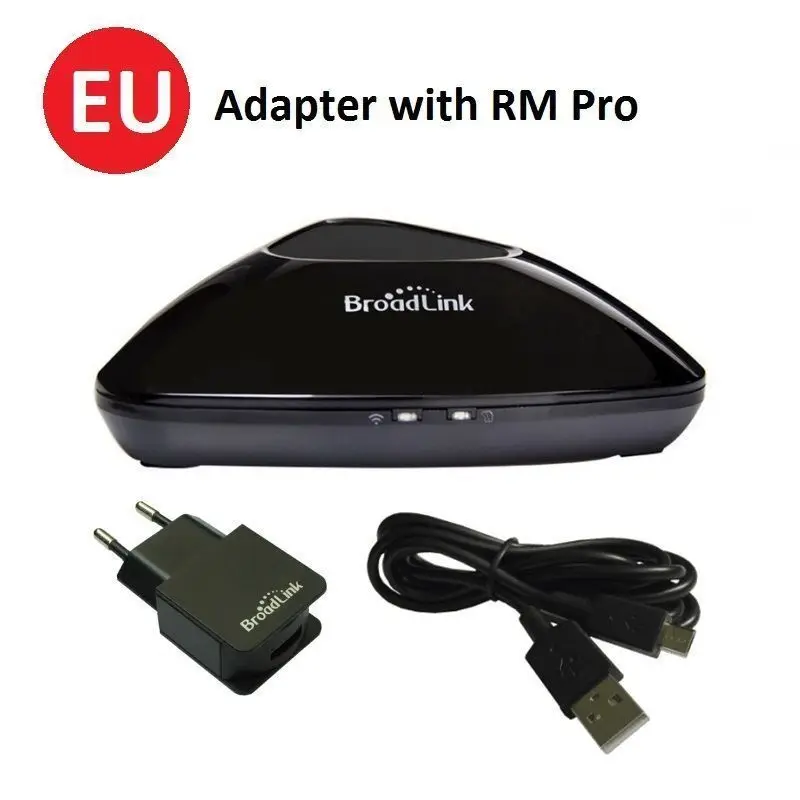 BroadLink RM Pro+ WiFi умный дом концентратор, IR RF все в одном Автоматизация обучения универсальный пульт дистанционного управления совместимый для Apple Android - Цвет: RM Pro EU Standard