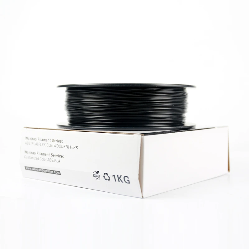 black ABS filament for 3d printer, 1.75mm hot sale filament pla 1.75