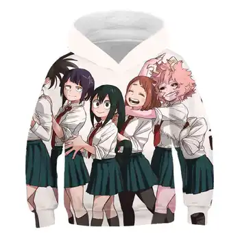 

2020 hot models hooded sweater casual shirt boys girls children comfortable hoodie hero academy streetwear