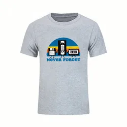 Novidade Engraçado Tops Nunca Se Esqueça Sarcástico Música Gráfico T Shirt homens algodão Ocasional letra impressa T shirt dos homens homme Streetwear