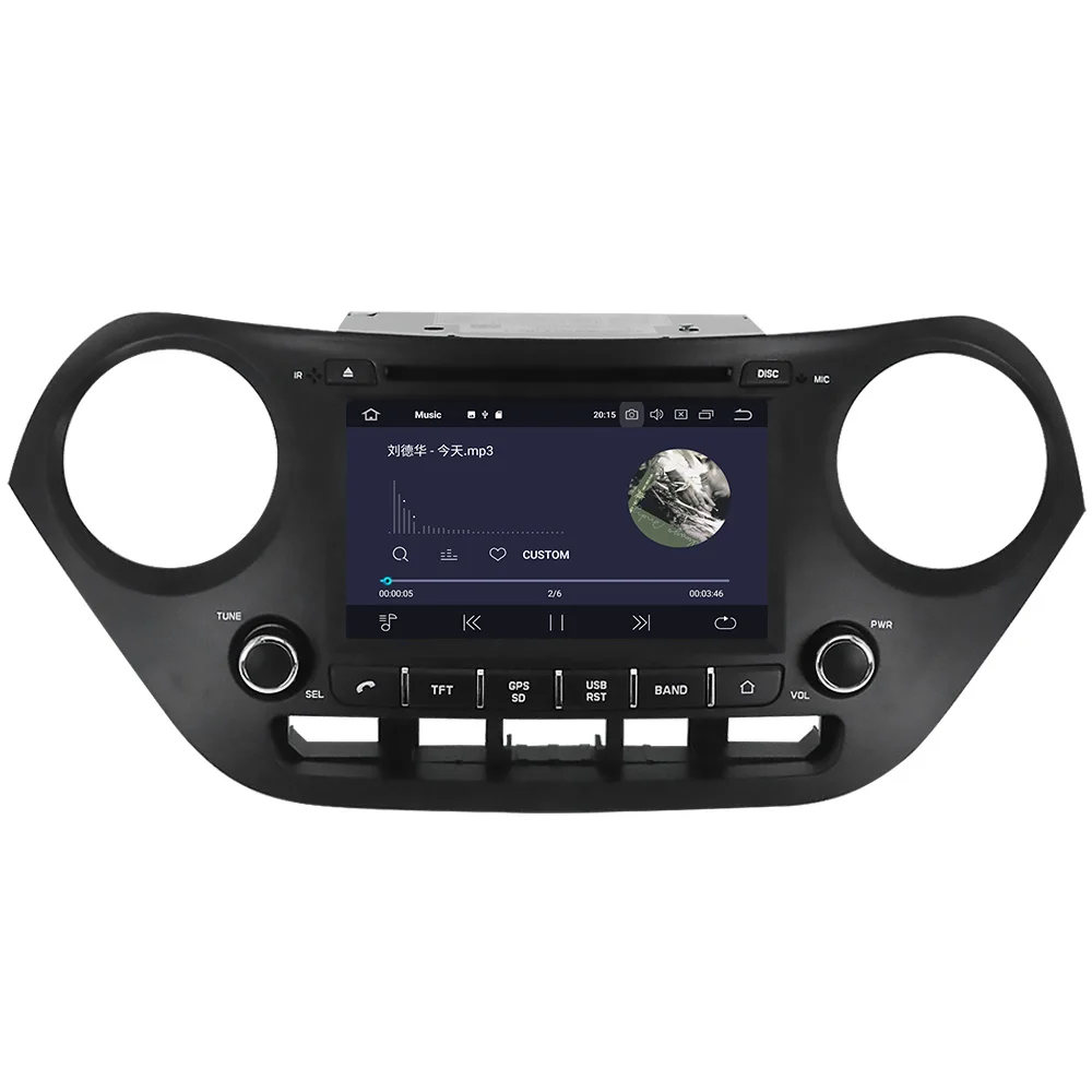 Автомобильный мультимедийный DVD плеер для Hyundai I10 телефон на Android 2013 2018 стерео PX6 GPS