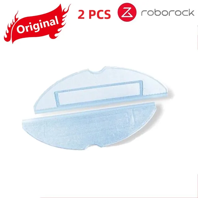 Original Roborock S7 Parts of Washable Filter Main Brush Mop Cloth Side Brush Dust Bag Bracket Robot Vacuum Cleaner Accessories Mop Cloth X2
