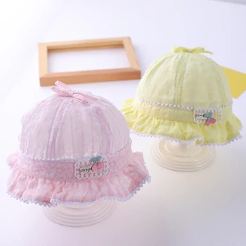 

Baby hat spring and summer thin adjustable princess cute