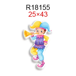 

Acrylic Cartoon Cute Clown Flat Back Planar Resin Cartoon Made Handmade Cute Girls Gift Eardrop 10 Pieces/lot