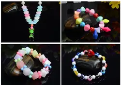 Детские игрушечные бусинки ручной работы девушки носить ожерелья вручную игра-головоломка сделать это самостоятельно