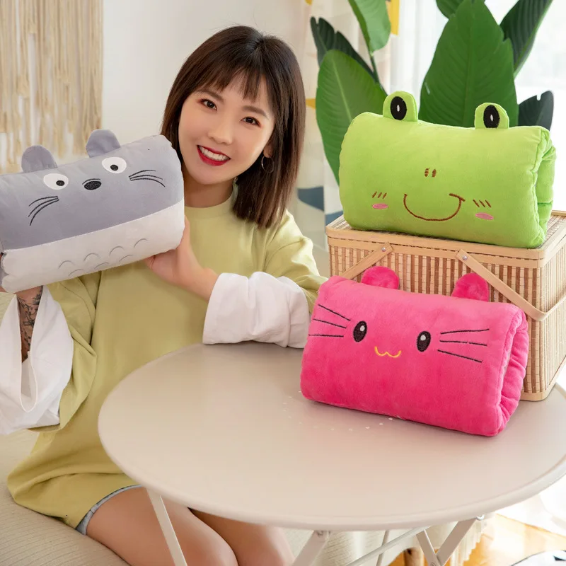 

30cm hand warmer pillow rectangular hand warmers cartoon plush toys for children office sofa soft Plush Anime cute kawaii doll