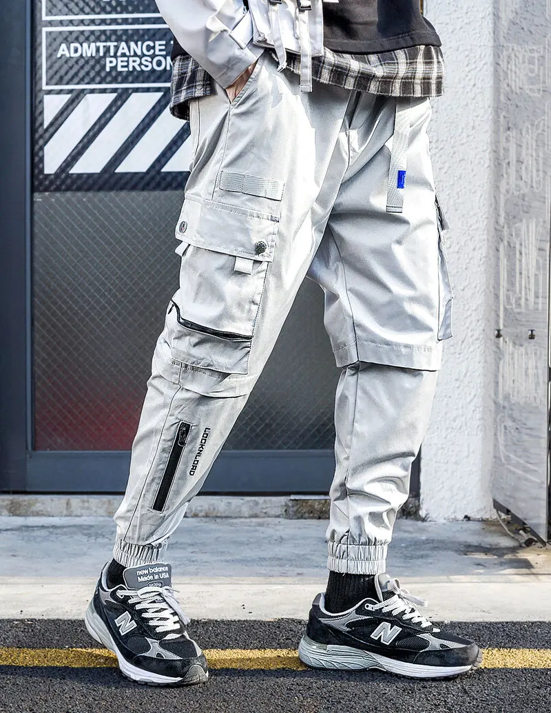 GONTHWID хип хоп мульти молния накладные карманы женские штаны для бега спортивные брюки тактическая уличная Мужская мода повседневные брюки спортивные брюки