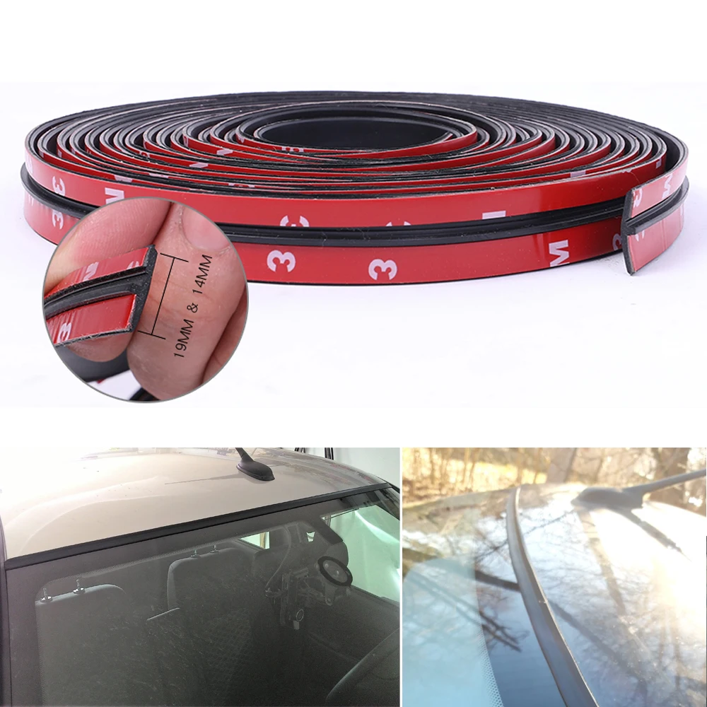 

2m Car Door Edge Protector Seal Strip Windshield Window Soundproof Noise Insulation Anti-Scratch Strip