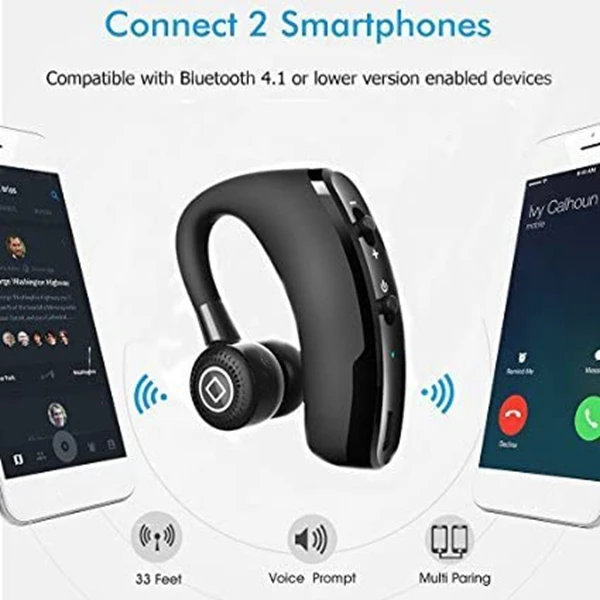 V9 Handsfree Wireless Bluetooth Headphone with Mic Voice Control Wireless Bluetooth Headset for Drive Noise Cancelling