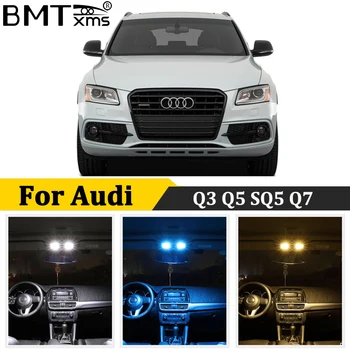 

BMTxms Canbus For Audi Q3 8U Q5 8R SQ5 Q7 4L LED Interior Dome Map Trunk Vanity Mirror Door light lamp Bulbs Kit No Error