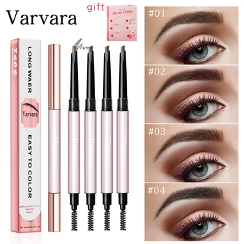 Varvara, 4 цвета, карандаш для бровей, водостойкий, натуральный, долговечный, коричневый, для бровей, татуаж, краска для бровей, подводка, каранда...