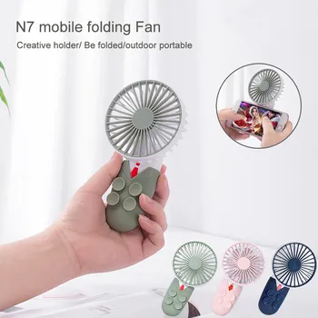 

Portable USB Fan Rechargeable Cooling Mini Fan Clip On Desk Mobile Games 3 Speeds Handheld Fan Cooler Fan gazety do telefonu