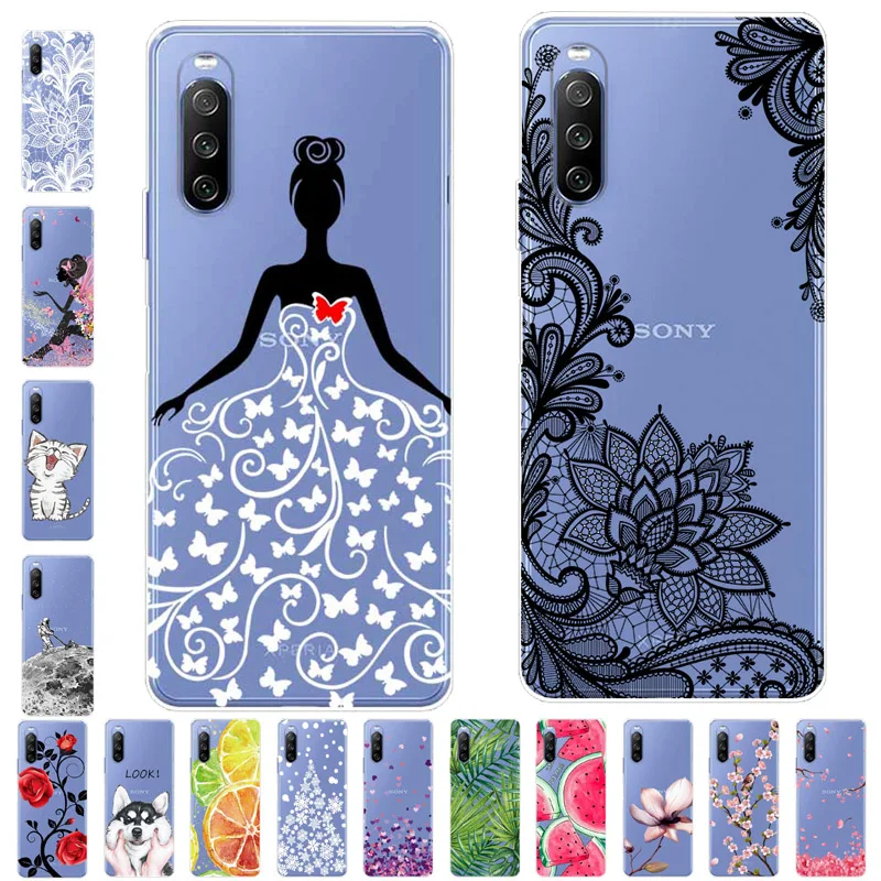 Per Sony Xperia 5 Iv / 1 Iv / 10 Iv Custodia Tpu Silicone Soft Cartoon Custodia Trasparente Per Sony Xperia 10 Iv Cover 5Iv Coque Trasparente