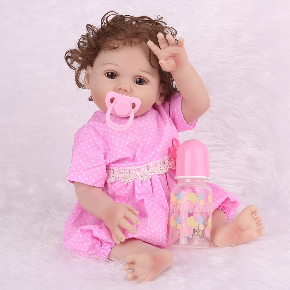 NPKDOLL Reborn Baby 18 дюймов Полностью виниловые реалистичные игрушки Bebe для детей детские поддельные детские развивающие ванны для детей Playmate Babe Boneca
