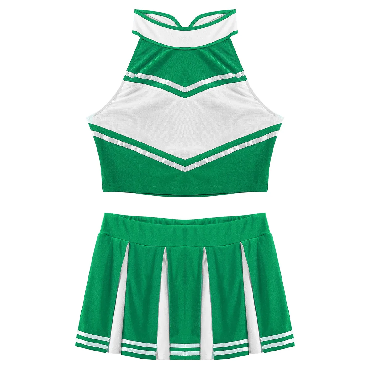 Cosplay&ware Womens Cheerleader Costume Uniform Sexy Party Clubwear Crop Top With Mini Pleated Skirt Lingerie School Girls -Zentai shop online H30d1216a25a345928fc3c42458f8a901P.jpg