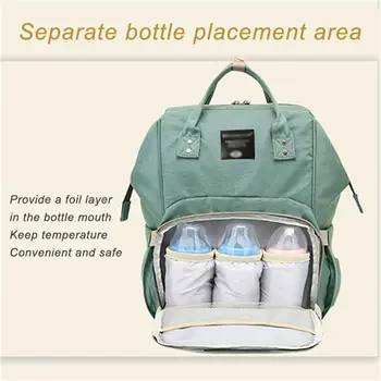 

fashion Mummy bag Multi-function Large capacity Waterproof Travel Backpack Portable diaper bags Fashion Durable bottle bags Diap
