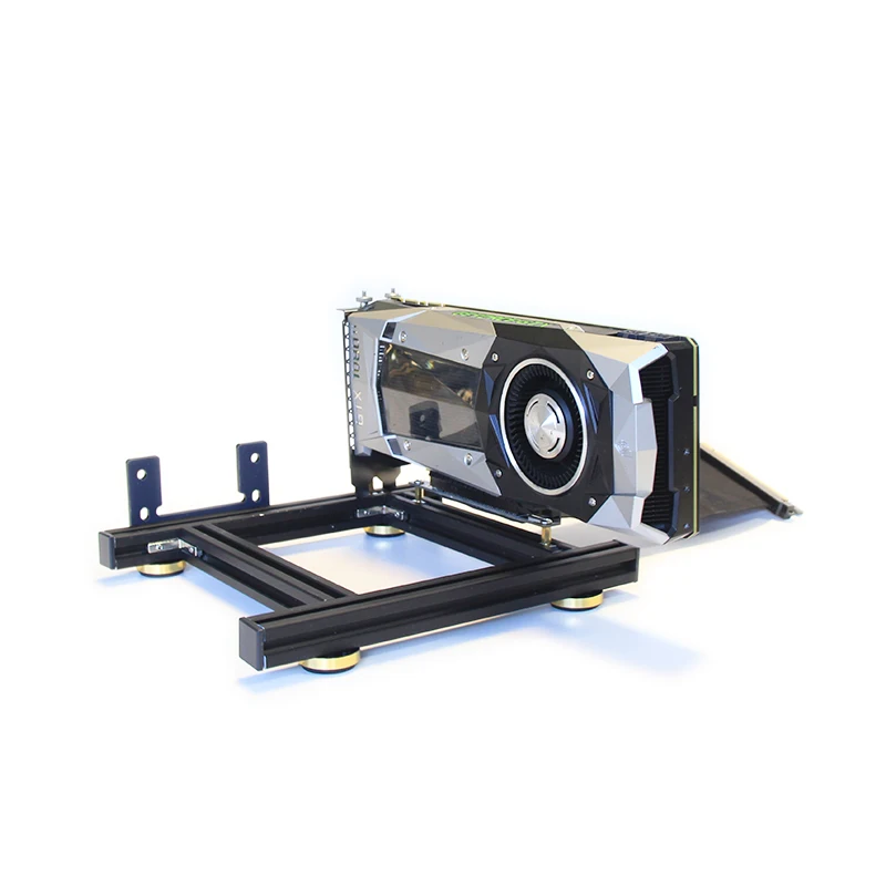 Placa Gráfica Externa Titular com Power Base Alumínio Suporte Fixo Faça Você Mesmo Atx Psu - Imagem 3