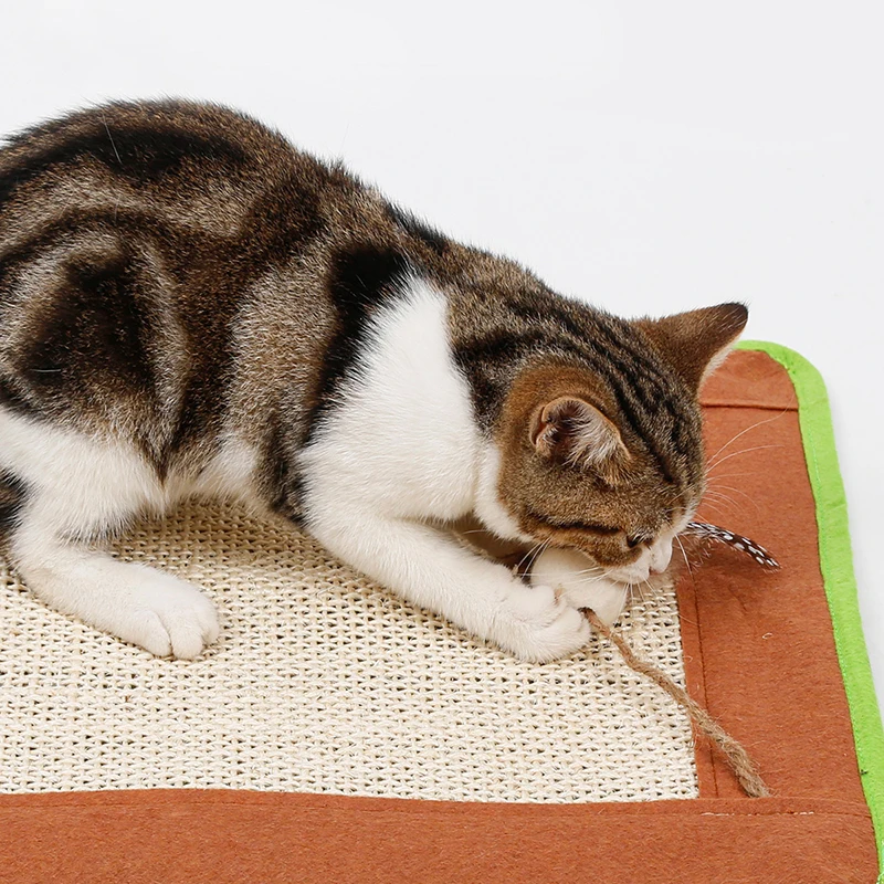 

Sisal Cat Scratcher Board Scratching Post Mat Toy Soft Bed Mat Claws Care Pet Toys Scratching Protecting Furniture Post Toys