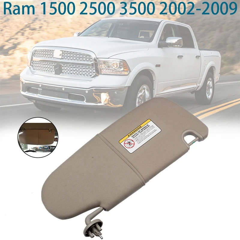Sun Visor Front Left Driver Side Tan Sun Visor for Dodge Ram 1500 2500