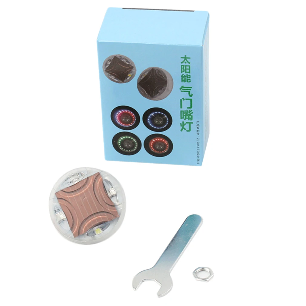 

1Pcs LED Solar Car Wheel Signal Tire Air Valve Cap Light Flash Decor Lamp High Brightness LED Chips to Avoid Accidents