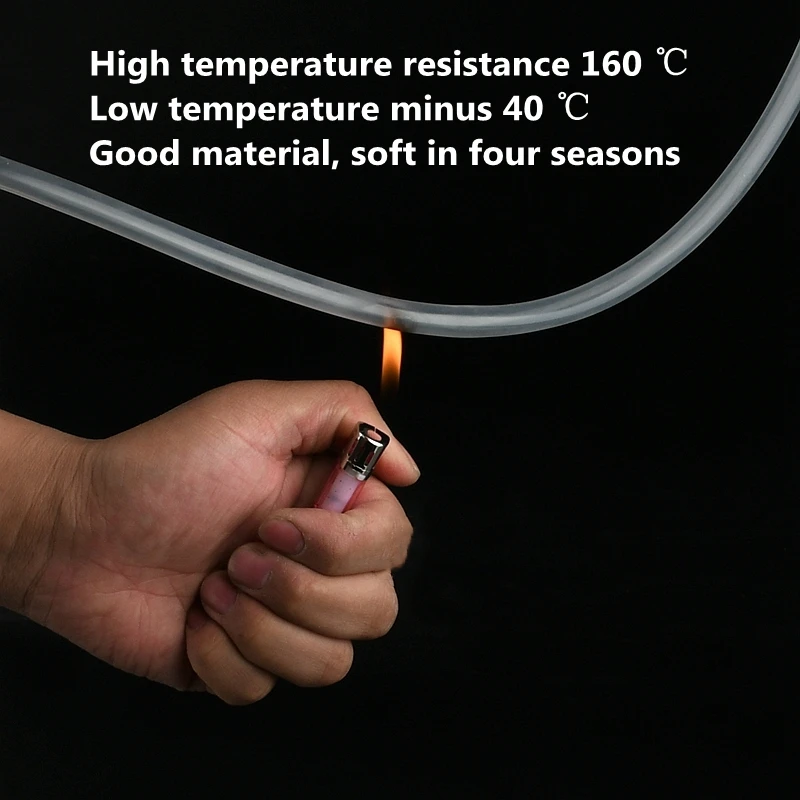 Silicone Tube Food Grade Clear Transparent Silicone Rubber Hose 0.5mm 1.5mm 2mm 3mm 4mm 5 mm Out Diameter Flexible Silicone Tube Capillary Plastic Tube