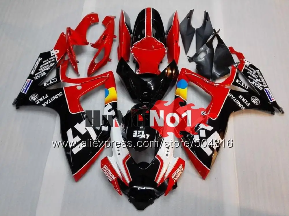 Корпус для SUZUKI GSX R600 GSX-R750 GSXR 600 750 CC 06 07 2006 2007 16MC. 136 GSXR-600 K6 GSXR600 GSXR750 06 07 зеленый топ обтекатель - Цвет: No. 18