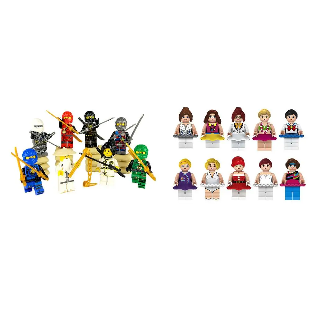 

Girl Doll Ninja Building Block Toy Sets Mini Doll Model Friends Children Gift Toys Compatible with lego
