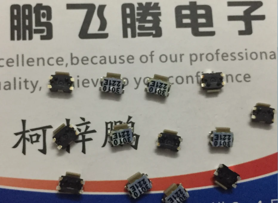 10 Pz/Lotto French Kms221Gplfs Testa Piatta Piccola Tartaruga Touch Pulsante Laterale Interruttore Patch 4 Piedi Cellulare Micro-Motion