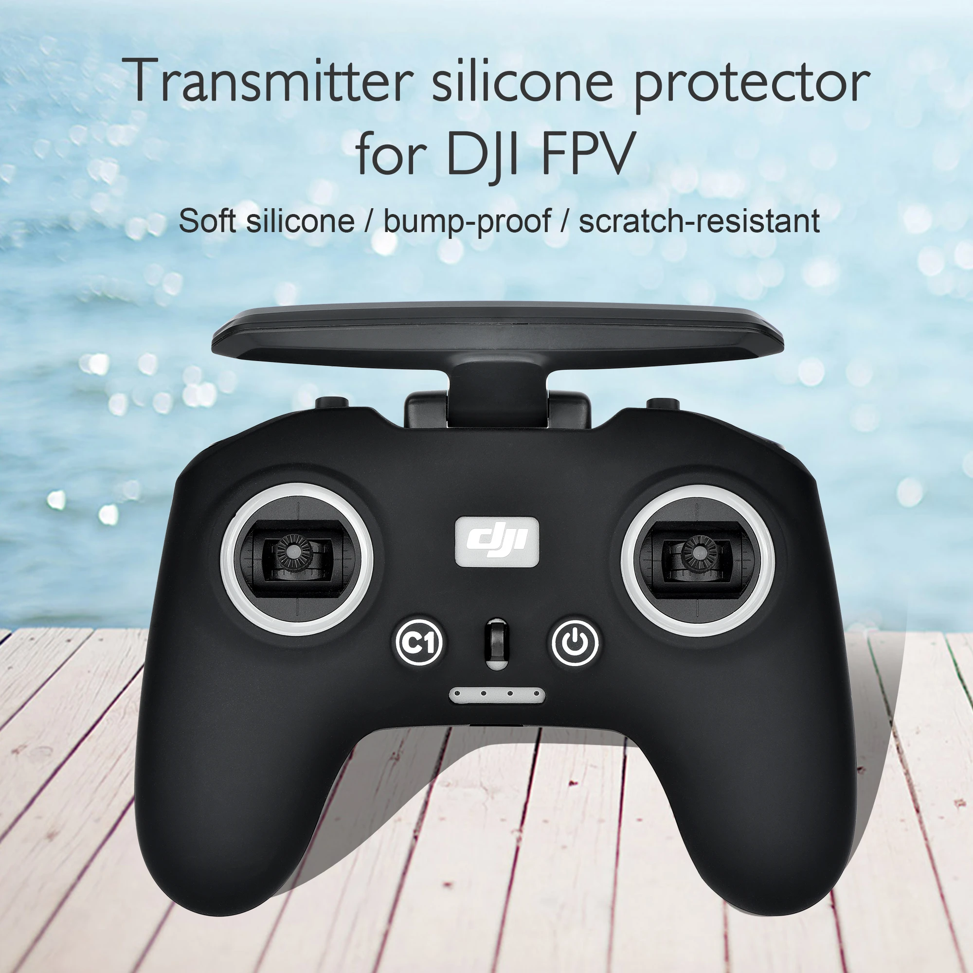 flying camera Motion Controller Protective Case Cover Anti-Fall Acratch Proof Drone Remote Control Silicone Sleeve Strap Lanyard For DJI FPV drone 4k