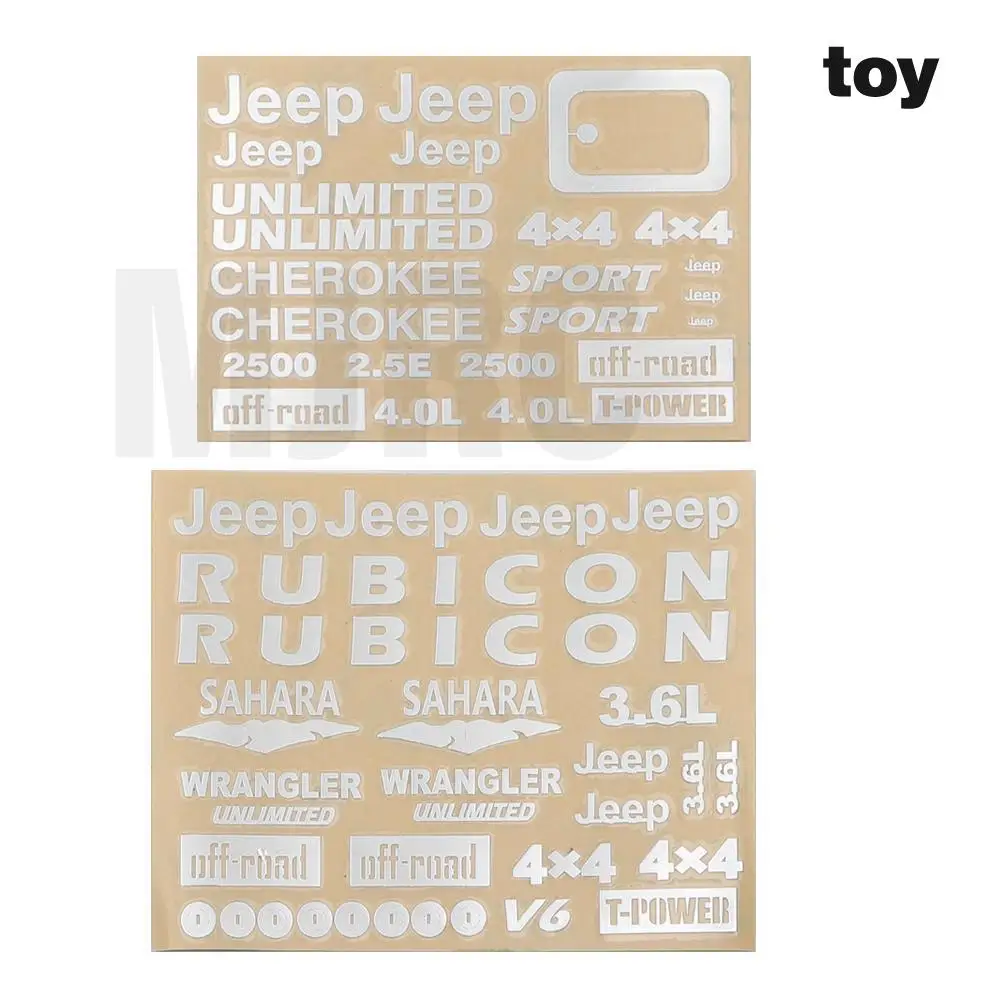 Wrangler Jeep наклейки для Traxxas trx4 Defender Bronco Ranger AXIAL SCX10 D90 D110 TAMIYA CC01 Hliux TOYOTA LC70 LC80 FJ40|Детали