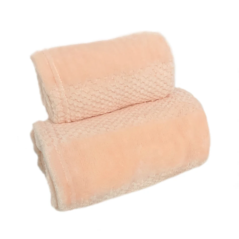 

Large Thick Coral Fleece Blankets, Polar Microfiber Blanket, Blanket For Pet Kids Sofa,Solid Color,Breathable and Soft Durble