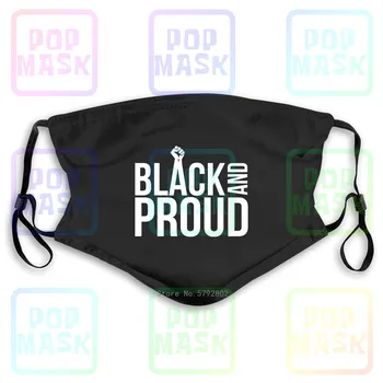 

Dust Mask with Filter Black And Proud ,Historypower Superheroes Month Washable Reusable Mask