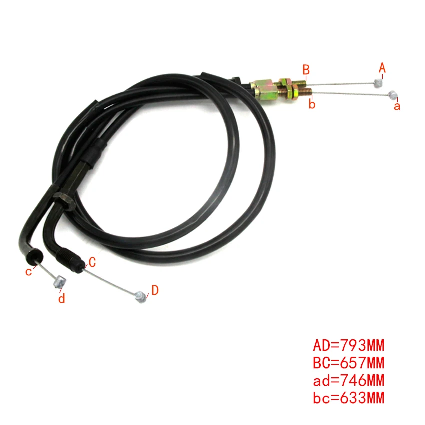 

Motorcycle Throttle Line Clutch Cable Steel Wire Set For Honda CBR250 MC19 MC22 motorcycles accessories