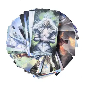 

78pcs Cards Mermaid Tarot Board Games Cards Deck Table Board Games For Family Party Playing Card Entertainment Gift 10x7.5x2.5cm