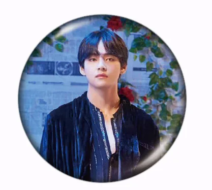 Year-End Clearances Kpop Bangtan Boys Pin Album Brooch Badge Accessories For Clothes Hat Backpack Decoration - Окраска металла: 25