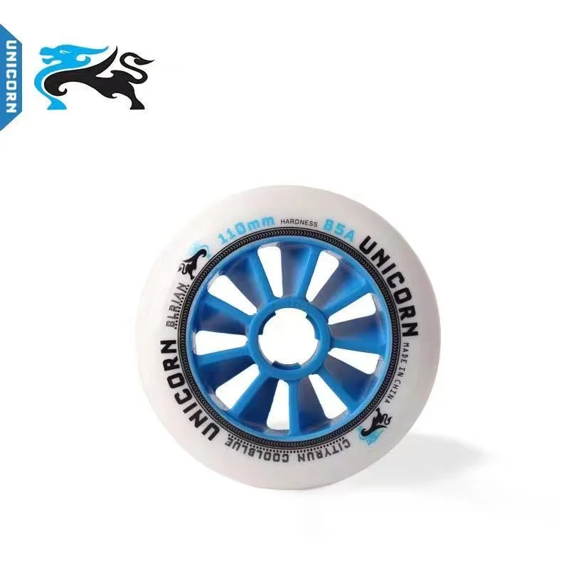 6 / 8 pieces inline speed skate wheels for 85A Elastic PU 110mm 100mm