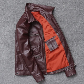 

2020 spring Men's genuine leather jacket New style davidsons sheepskin coats mens real leather coat