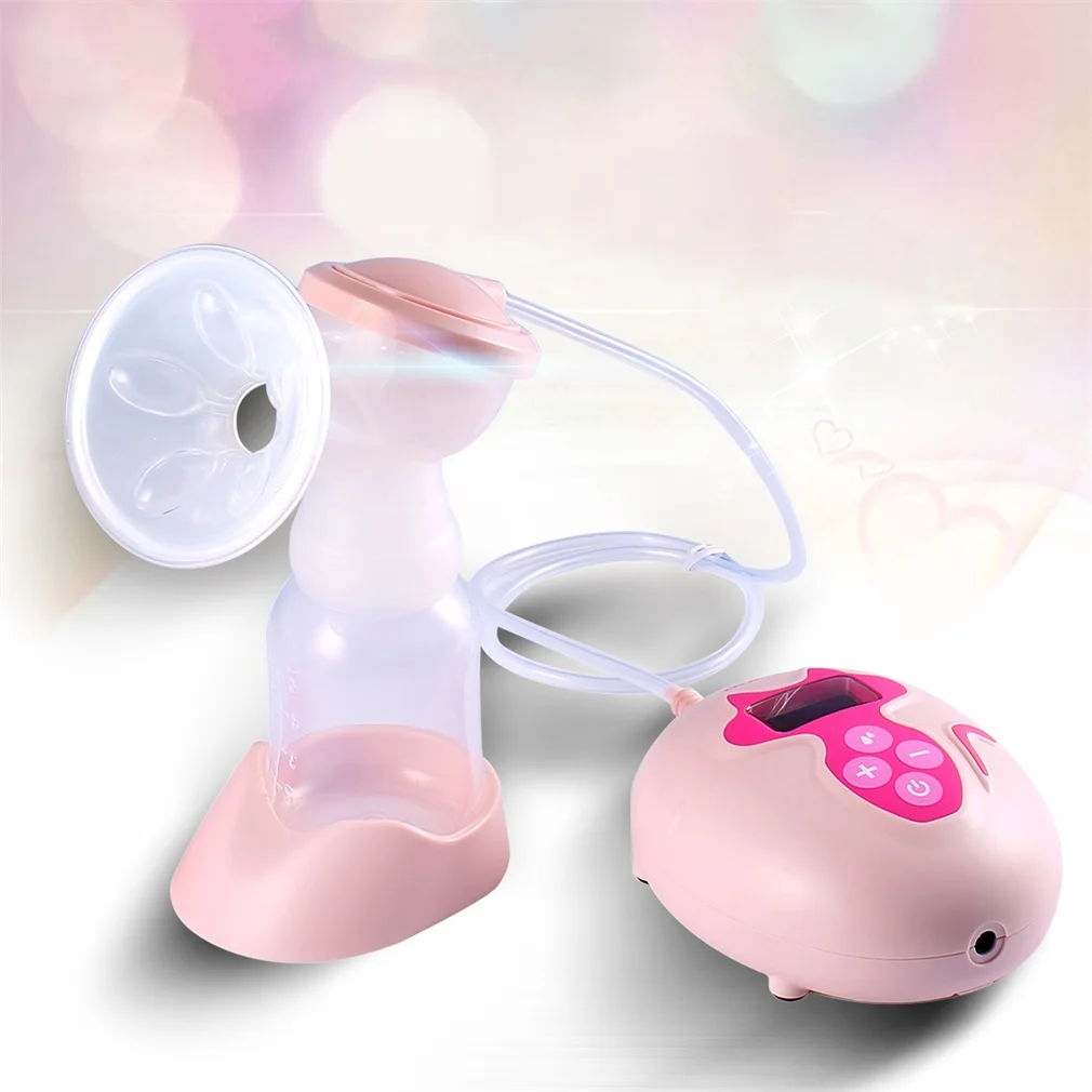 Portable Comfortable BPA Free Mute Single Electric Comfort Breast Pump with the Large LCD 9 Levels Adjustment