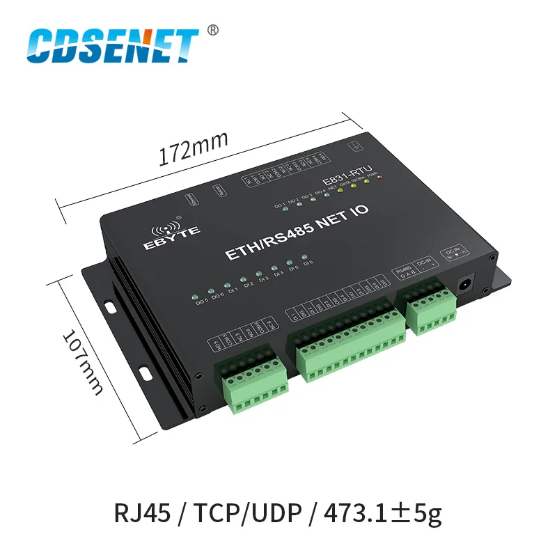 Digital Quantity RS485 Ethernet Interface Modbus TCP RTU Relay Output Wireless Transceiver Radio Modem 2