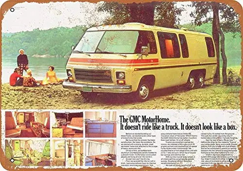

GMC Motorhome Ретро настенный Знак 12x16 дюймов оловянный Декор