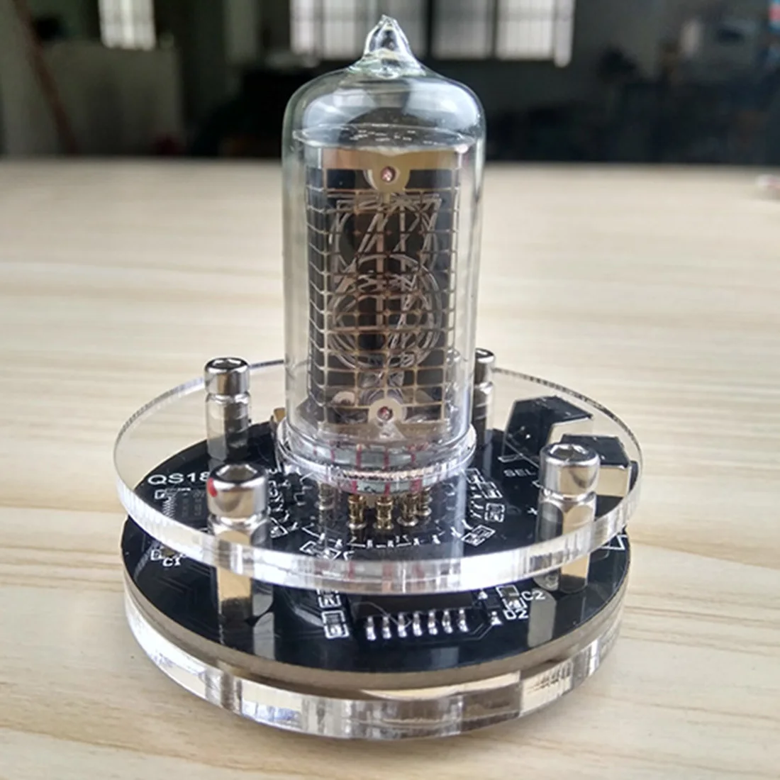 DIY свечение трубки Часы База один цифровой свечение трубки часы для Советского Союза свечение трубки QS18-12(без свечения трубки