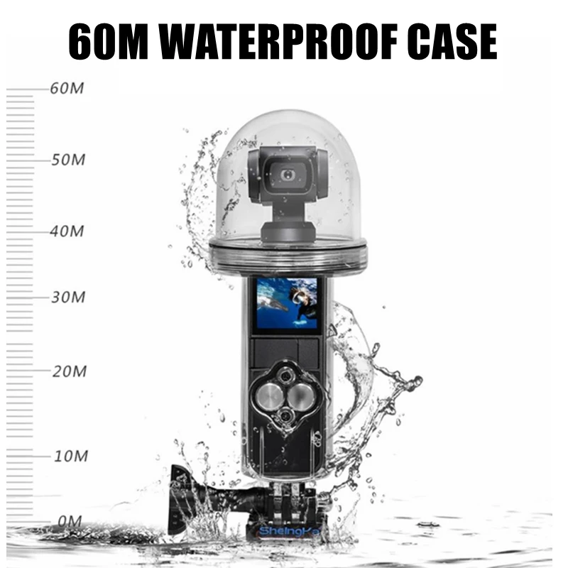 Полусферика купол для DJI Osmo Карманный Водонепроницаемый защитный корпус чехол для дайвинга+ ручной карданный плавучий Ручка монопод Аксессуары