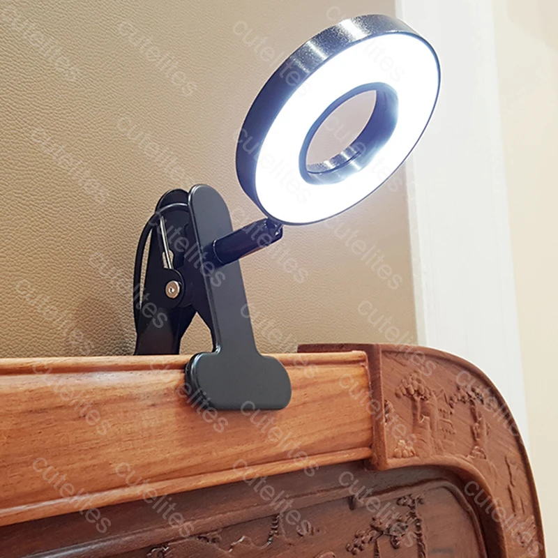  LED Desk Lamp with Clamp Dimmable Reading Light Eye-Care USB Table Lamp LED Bedside Lamp Baby Night - 4000045103530