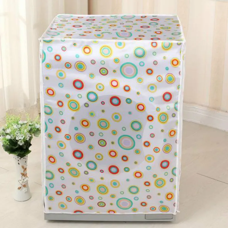 

Front Loading Washing Machine PVC Dust Proof Cover Waterproof Case Washing Machine Protective Dust Jacket 60*55*85cm 1PC