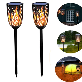 

Solar Flame Lamp Flickering IP65 Waterproof LED Garden Decoration Landscape Light Lawn Lamp Path Lighting Torch Light Spotlight