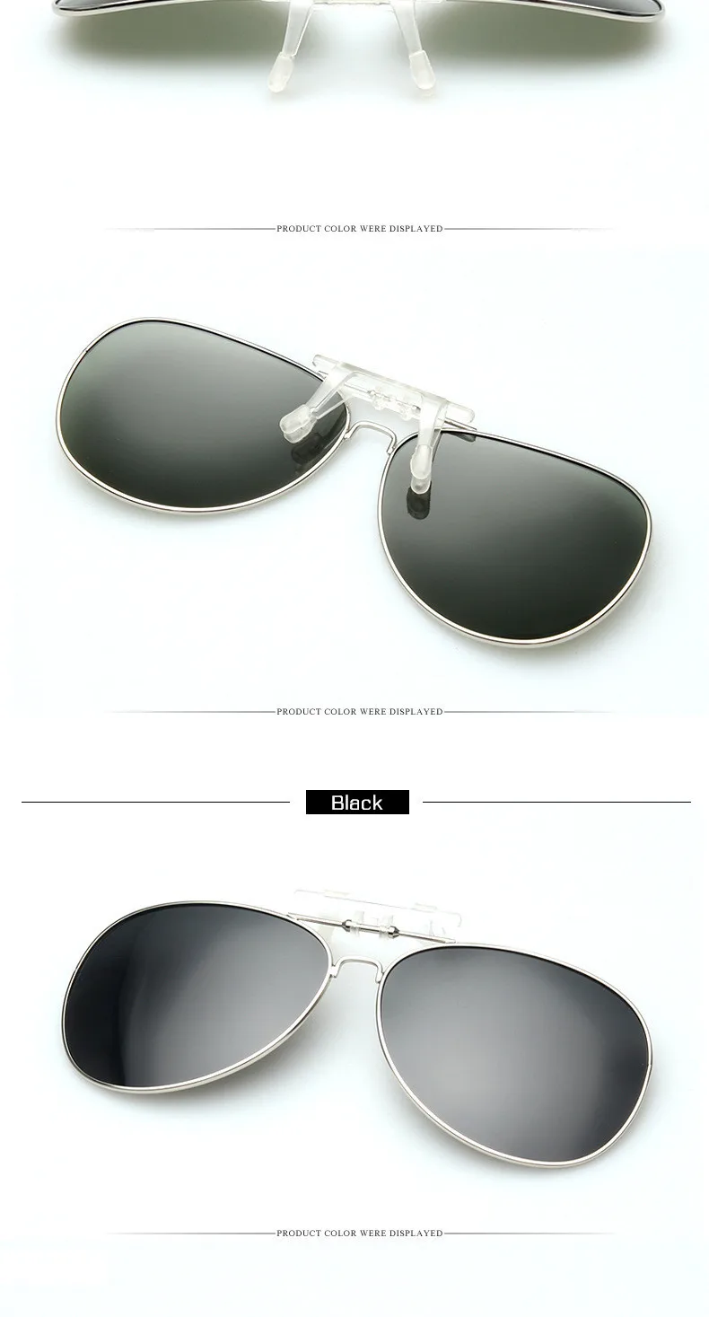 UVLAIK поляризованные солнцезащитные очки с металлической оправой на застежке для близорукости, мужские и женские солнцезащитные очки на застежке