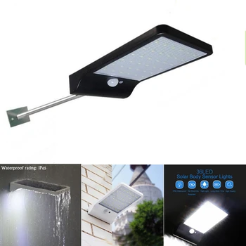 

36 LED Solar Spot Light IP65 Waterproof Outdoor PIR Motion Sensor Street Yard Garden Light Path Wall Flood Security Lamp