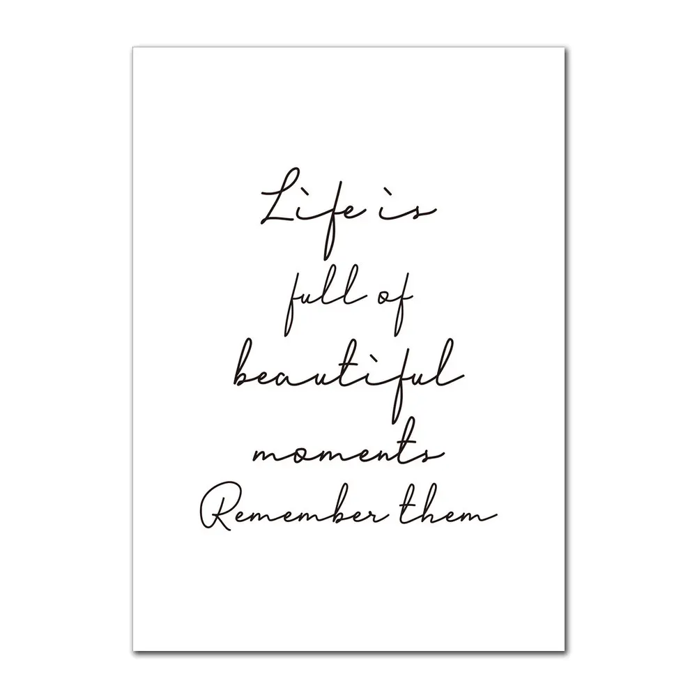 Black-And-White-Canvas-Art-Painting-Life-Quote-Nordic-Posters-And-Print-Dandelion-Poster-Decoration-Wall (6)